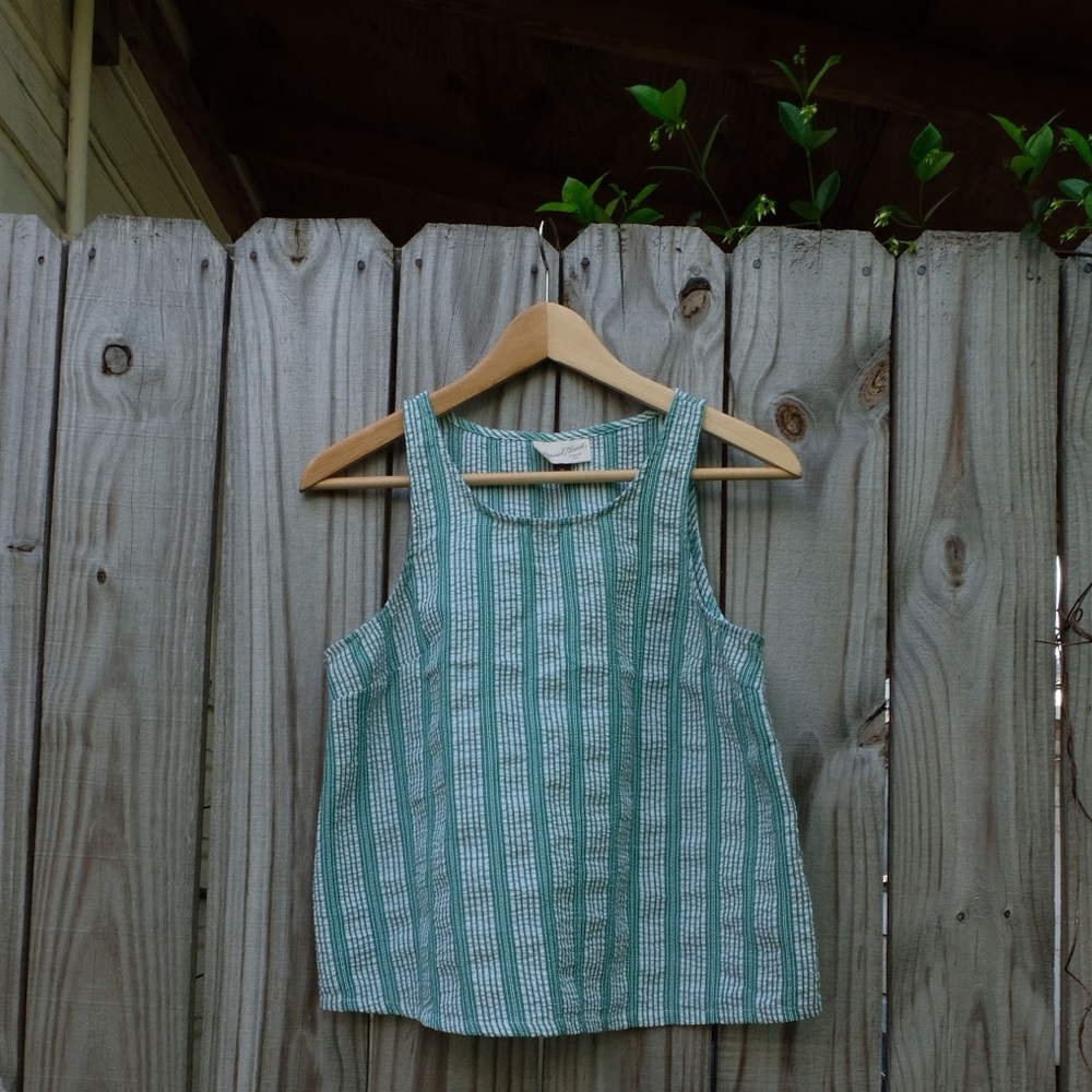 Stripes and Seersucker Tank Top